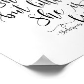 小さくても強い彼女、シェイクスピアの名言 ポスター (角)