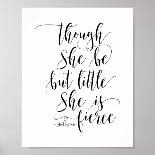 小さくても強い彼女、シェイクスピアの名言 ポスター (正面)