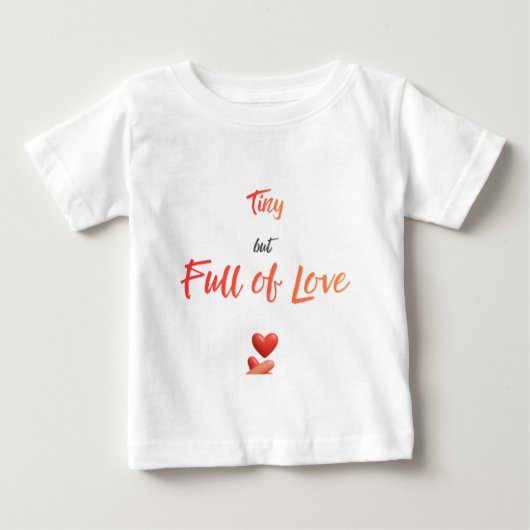 小さくても愛がいっぱい ベビーTシャツ (正面)