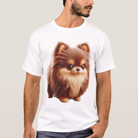 小さくても負けない� チワワの態度Tシャツ Tシャツ (正面)