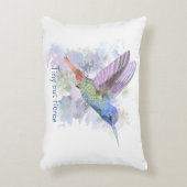 小さくて勇猛なルビーハチドリの名言 アクセントクッション (正面(垂直))