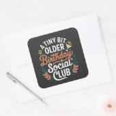 小さくて古い誕生日クラブ スクエアシール (封筒)