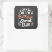 小さくて古い誕生日クラブ スクエアシール (バッグ)