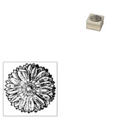 小さくて可愛いアネモネの花の植物学 ラバースタンプ (押印)