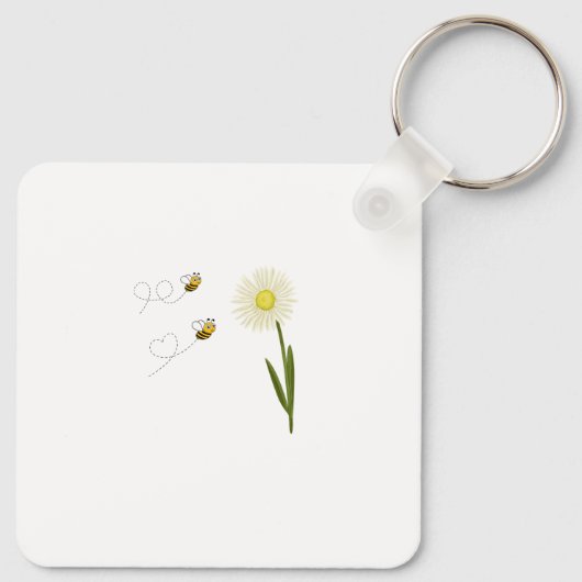 小さくて可愛いハチ二匹 キーホルダー (裏面)