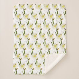 小さくて可愛いハチ二匹 シェルパブランケット