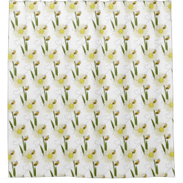 小さくて可愛いハチ二匹 シャワーカーテン