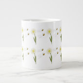 小さくて可愛いハチ二匹 ジャンボコーヒーマグカップ (正面)