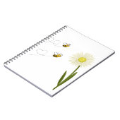 小さくて可愛いハチ二匹 ノートブック (左側)