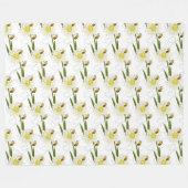 小さくて可愛いハチ二匹 フリースブランケット (正面(横))