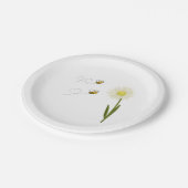 小さくて可愛いハチ二匹 ペーパープレート (アングル)