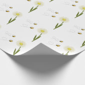 小さくて可愛いハチ二匹 ラッピングペーパー (角)