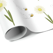 小さくて可愛いハチ二匹 ラッピングペーパー (ロールコーナー)