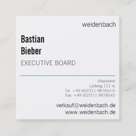 小さくて大胆 スクエア名刺