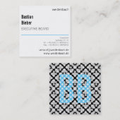 小さくて大胆 スクエア名刺 (正面/裏面)