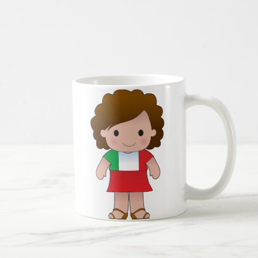 小さくイタリアンな女の子 コーヒーマグカップ (右)