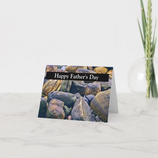 小さく丸い岩の模様 カード (正面)