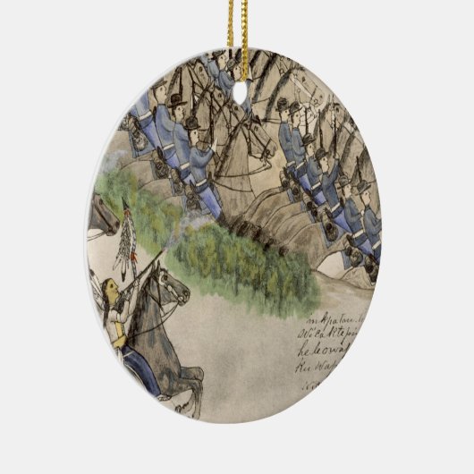 小さく大きい角(インクの戦いの開始 セラミックオーナメント (右)