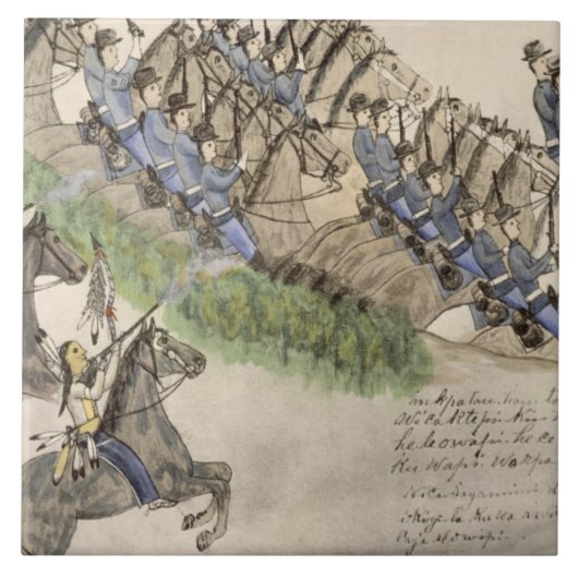 小さく大きい角(インクの戦いの開始 タイル (正面)