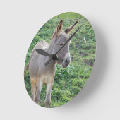 小さく孤独なろばの時計 ラウンド壁時計 (傾斜)