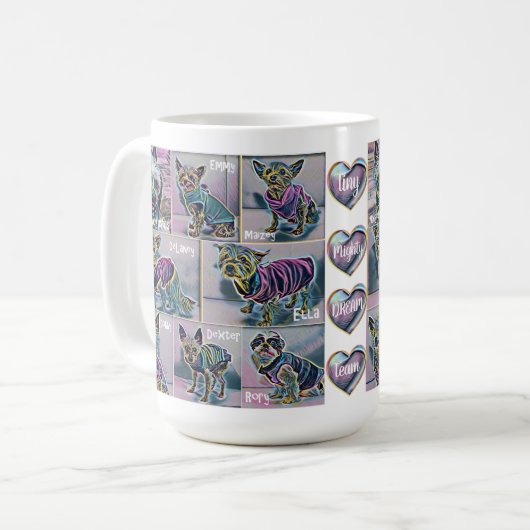 小さく強大なドリームチームの芸術的なマグ-親切さ コーヒーマグカップ (正面左)