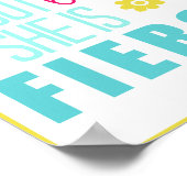 小さく激しい – 明るい&カラフル ポスター (角)