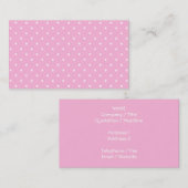 小さく白い星とのピンク 名刺 (正面/裏面)