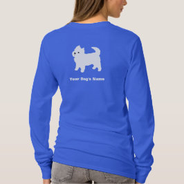 小さく白い犬- Westie -西の高地テリア Tシャツ