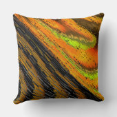 小さく縮んで変形した黄色がかったモザイク クッション (裏面)