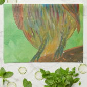 小さく賢いフクロウ キッチンタオル (折り畳み)