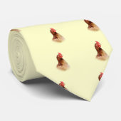 小さく赤い雌鶏のタイ ネクタイ (ロール)