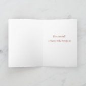 小さく赤い鳥のクリスマスツリー シーズンカード (内部)