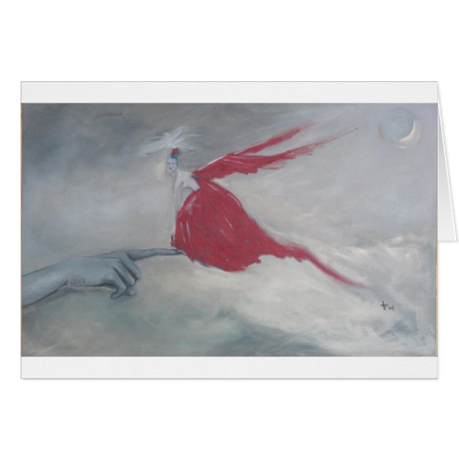 小さく赤い鳥 (正面横)