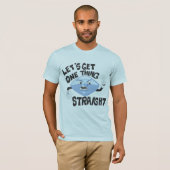 小さく青い丸薬 Tシャツ (正面フル)