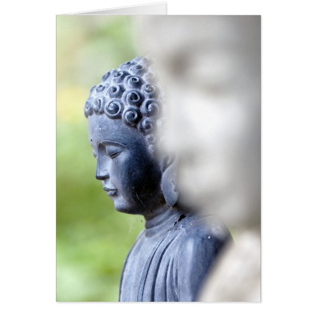 小さく青い仏 (正面)