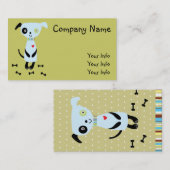 小さく青い犬の名刺 名刺 (正面/裏面)