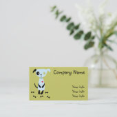 小さく青い犬の名刺 名刺 (スタンド正面)