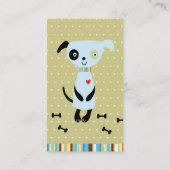 小さく青い犬の名刺 名刺 (裏面)