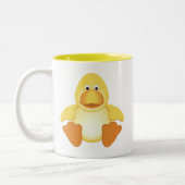 小さく黄色いアヒル ツートーンマグカップ (左)