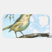 小さく黄色い鳥は調べる枝でとまりました Case-Mate iPhoneケース (裏面 (横))
