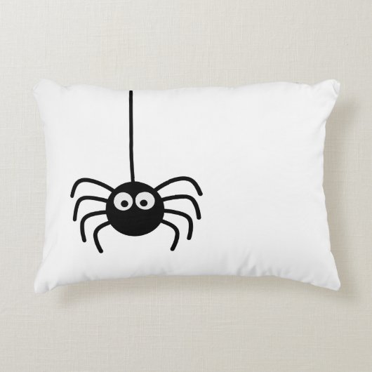 小さく黒いくも アクセントクッション (正面)