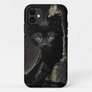 小さく黒い子猫 iPhone 11 ケース