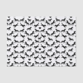 小さく黒い馬のティッシュペーパー 薄葉紙