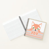 小さく、好奇心に満ちたキツネ ノートブック (内部)