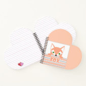 小さく、好奇心に満ちたキツネ ノートブック (内部)