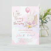 小さなうさぎがやってくる お知らせ 招待状 (スタンド正面)