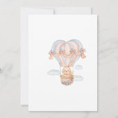 小さなうさぎがやってくる ベイビーシャワー 招待状 (裏面)