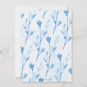 小さなうさぎの性別発表招待状、男の子？それとも女の子？ 招待状 (裏面)