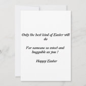 小さなおじいさん復活祭のグリーティングカード サンキューカード (裏面)