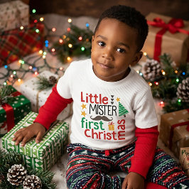 小さなおじさんの最初のクリスマス Tシャツ